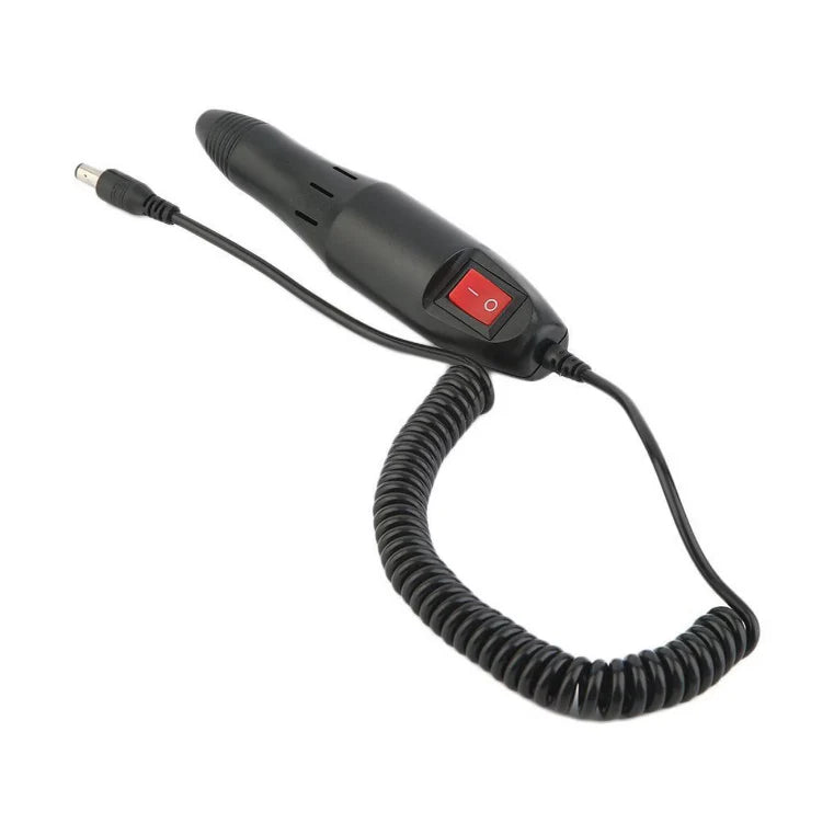 Freza unghii profesionala At performance, pila electrica unghii false 20.000 RPM, gri, 6 capete de freza, 6 inele abrazive