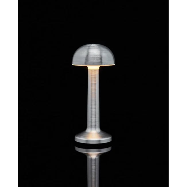 Lampa de birou, At Performance, portabila ciupercuta, 22 cm, Argintie / Gold