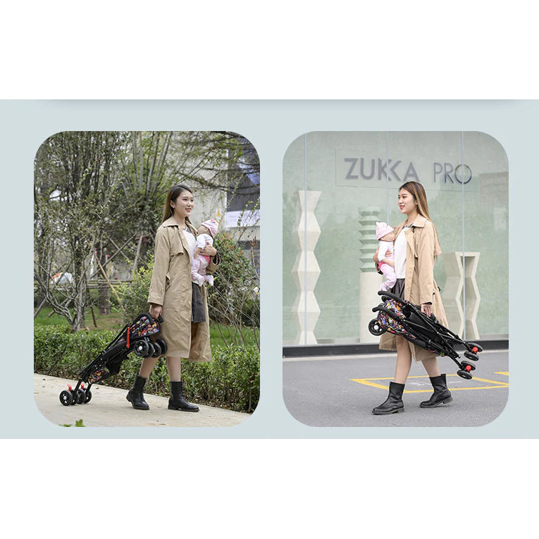 Carucior multifunctional At Performance, usor, pliabil, pentru bebelusi, 3 in 1, cu copertina pentru protectie UV, multicolor