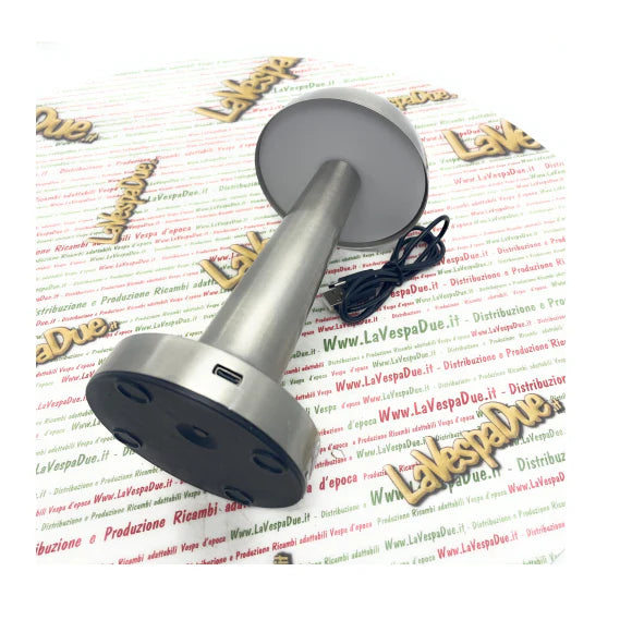 Lampa de birou, At Performance, portabila ciupercuta, 22 cm, Argintie / Gold