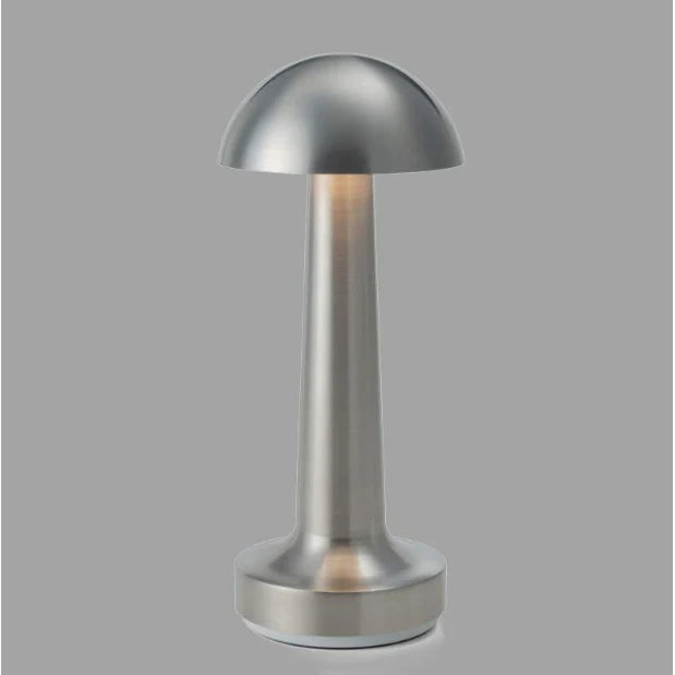 Lampa de birou, At Performance, portabila ciupercuta, 22 cm, Argintie / Gold