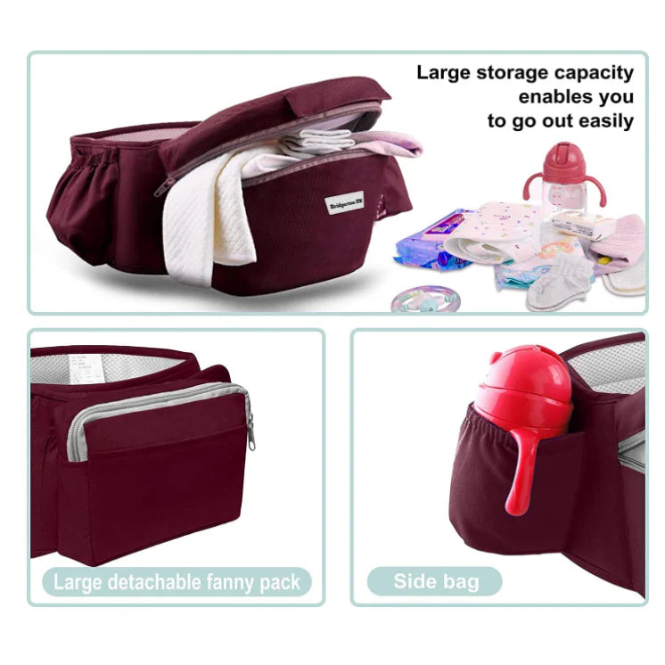 Marsupiu Multifunctional pentru bebelusi cu suport lombar, At Performance, Bumbac, 9 in 1, Varsta 0-36 luni