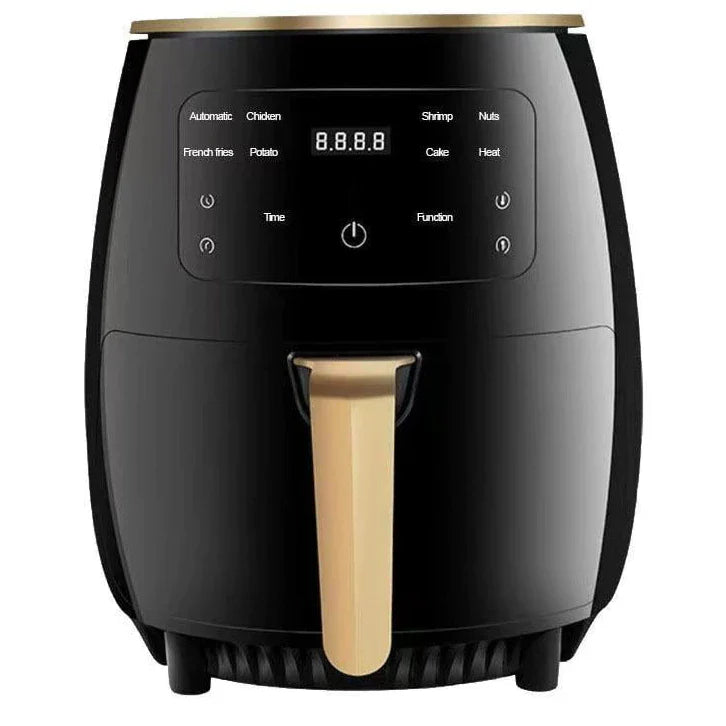 Friteuza cu aer cald, S-18 Air Fryer, 2400W, afisaj digital, LCD Touch control, 6L + Foi de copt speciale GRATIS