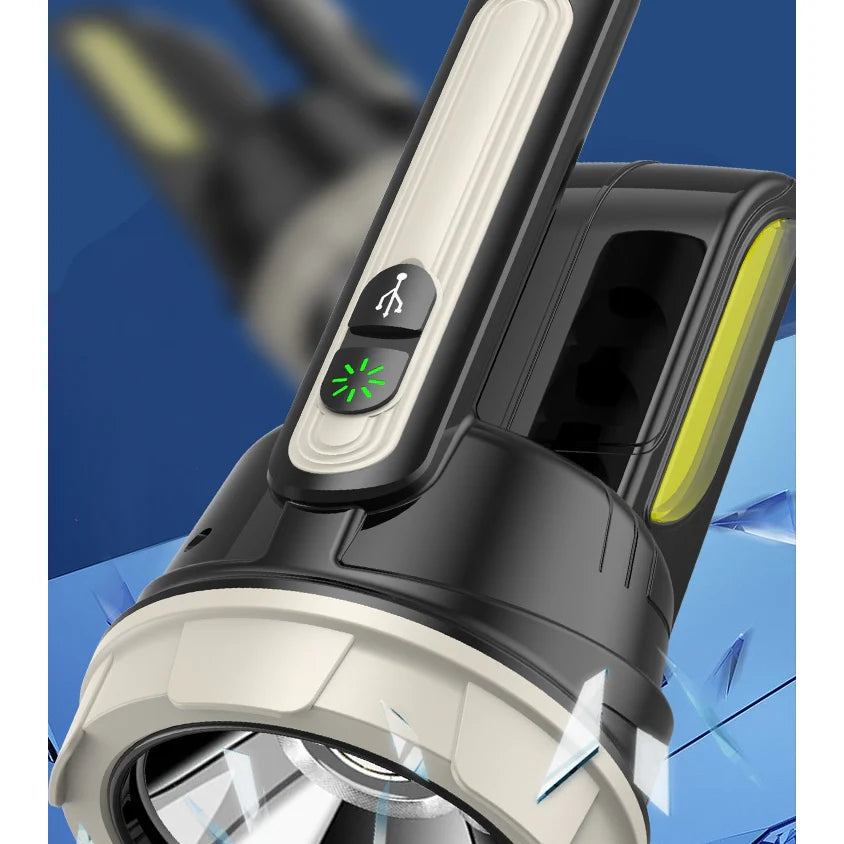 Lanterna Led Profesionala, AT PERFORMANCE®, TD-1500A, 30W, lumina laterala COB, incarcare de tip C, carcasa abs, cablu USB