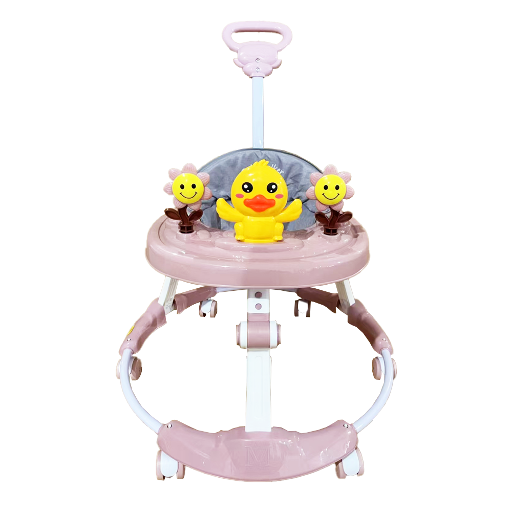 Premergător 3 în 1 pentru Copii AT PERFORMANCE® – Maner Ergonomic, Roti Silentioase Si 2 Culori Albastru, Roz