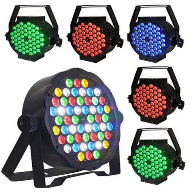 Proiector Joc de Lumini PAR LED AT PERFORMANCE®, 54x3W RGB, DMX, Efecte Disco, Activare Muzică – Ideal pentru Cluburi, Scenă, Petreceri