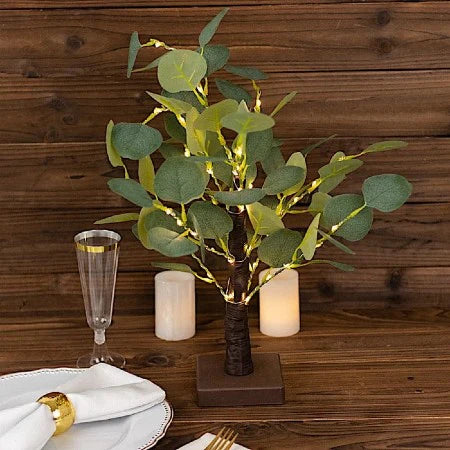 Pom decorativ luminat , Eucalipt