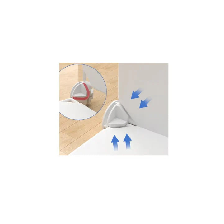 Dulap modular pentru copii, AT PERFORMANCE®, 8 rafturi, durabil, 76X37X147 cm, albastru, castel, print