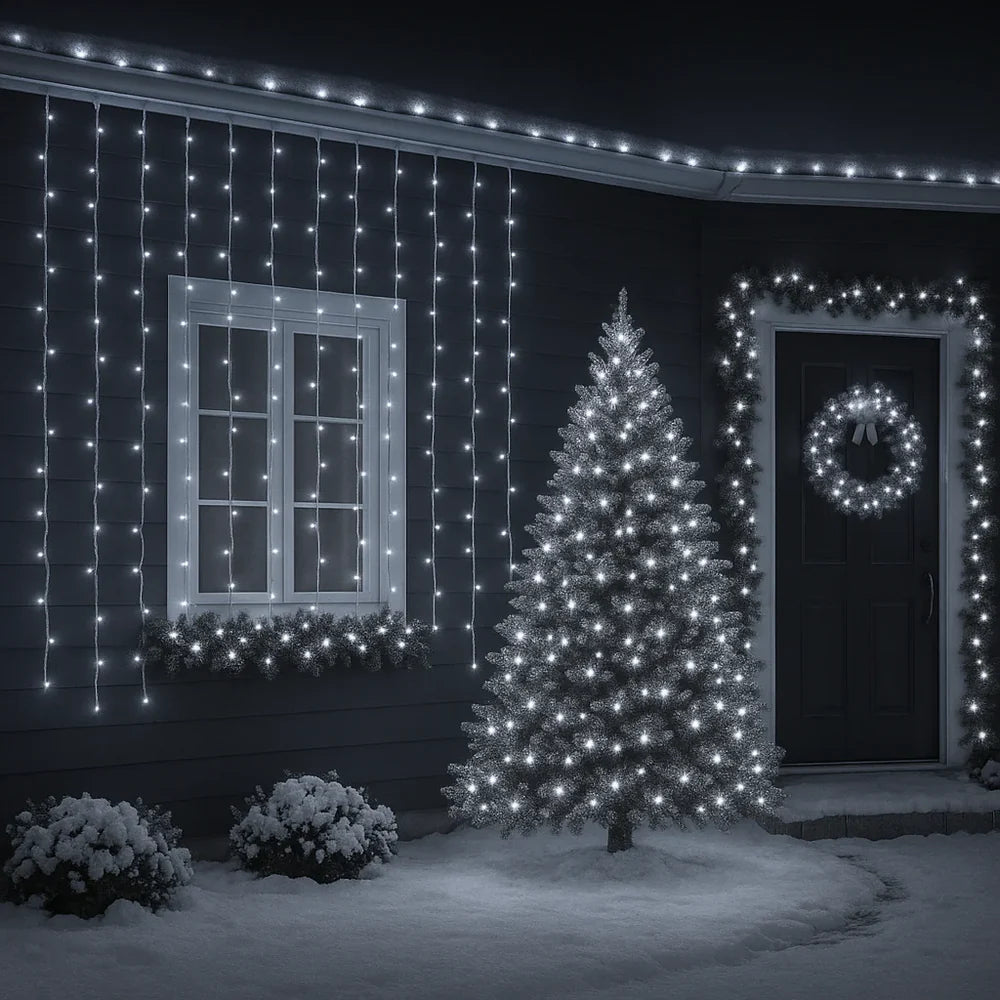 Instalație luminoasă tip perdea AT Performance 3x2M, 240 LED, IP65, efect curgere