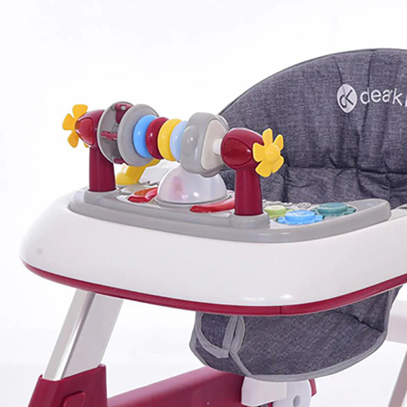 Premergator educational 3 in 1 pentru copii, functie de masuta, premergator si Antemergator Alb/Gri