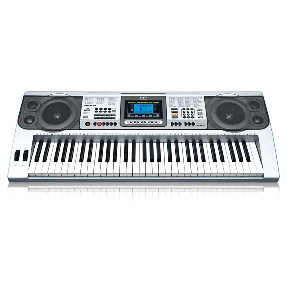 Orga Electronică MK-810 cu 61 de Clape, Afișaj LCD și Funcție USB