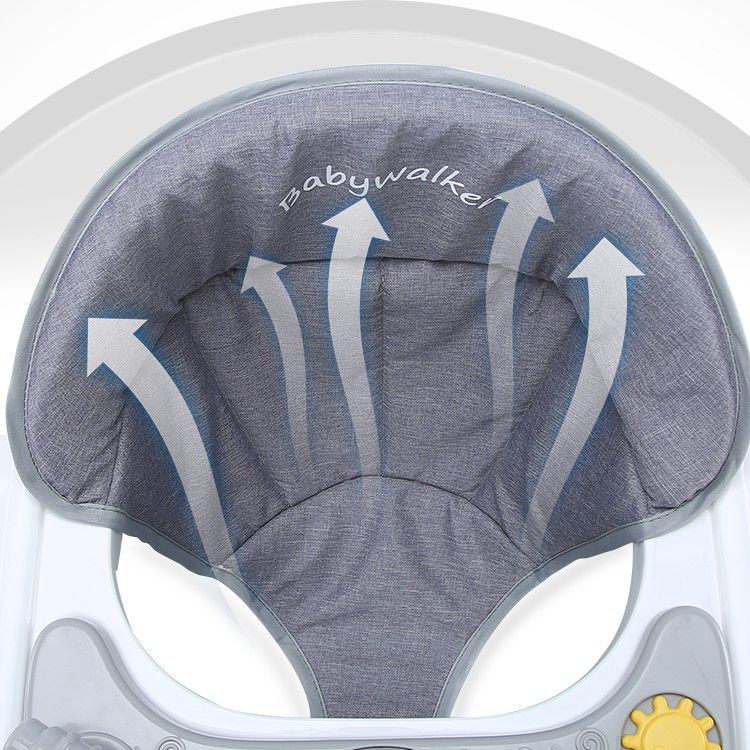 Premergator educational 3 in 1 pentru copii, functie de masuta, premergator si Antemergator Alb/Gri