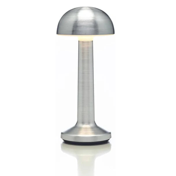 Lampa de birou, At Performance, portabila ciupercuta, 22 cm, Argintie / Gold