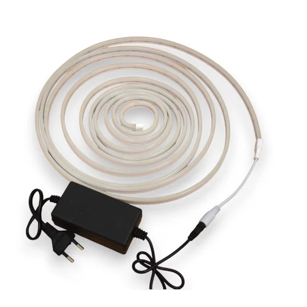 Furtun LED luminos, At Performance®, Neon flex slim trandafi, alb cald, 12V, Rola Banda Led, 5m